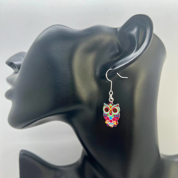 Owl Earrings - Bird Earrings - Dangle Earrings - Animal Earrings - Cottagecore - Picture 10 of 10